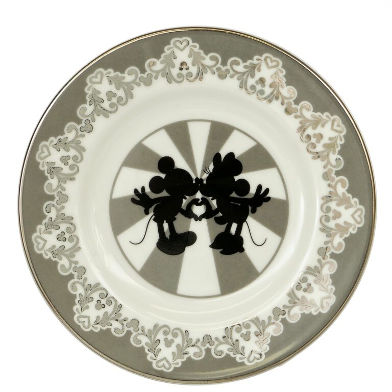 Vintage Mickey & Minnie 6" Bone China Plate
